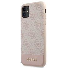 Заредете изображение във визуализатора на галерията – Original Case GUESS - 4G Stripe Collection GUHCN61G4GLPI - IPhone 11/Xr Pink
