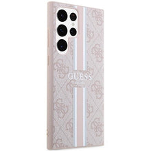 Заредете изображение във визуализатора на галерията – Guess GUHCS23LP4RPSP S23 Ultra S918 pink/pink hardcase 4G Printed Stripe

