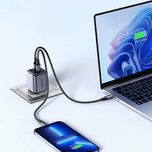 Заредете изображение във визуализатора на галерията – Ugreen fast charger GaN 2xUSB-C 45W gray (CD294)
