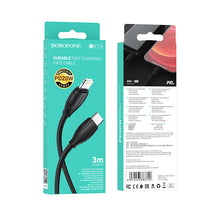 Заредете изображение във визуализатора на галерията – Borofone Cable BX19 Benefit - Type C to Lightning - PD 20W 3 metres black
