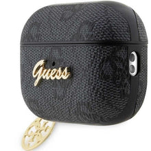 Заредете изображение във визуализатора на галерията – Guess GUAP2G4GSMK AirPods Pro 2 cover black/black 4G Charm Collection
