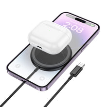 Заредете изображение във визуализатора на галерията – Borofone Wireless induction charger BQ27 Pole magnetic 15W black
