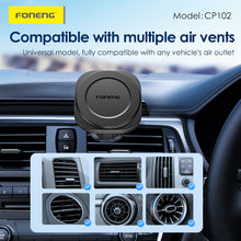 Заредете изображение във визуализатора на галерията – Foneng Car holder CP102 magnetic to air vent black
