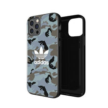 Заредете изображение във визуализатора на галерията – Adidas OR SnapCase Camo iPhone 12/12 Pro niebiesko/czarny 43702
