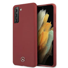 Заредете изображение във визуализатора на галерията – Original faceplate case MERCEDES MEHCS21SSILRE for SAMSUNG S21 (Silicone Line / red)
