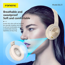 Заредете изображение във визуализатора на галерията – Foneng Bluetooth headphones BL51 black
