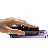 Заредете изображение във визуализатора на галерията – Baseus Magnetic Bracket Wireless Fast Charge Power Bank 10000mAh 20W Purple（With Xiaobai series fast charging Cable Type-C to Type-C 60W(20V/3A) 50cm White）
