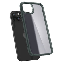 Заредете изображение във визуализатора на галерията – Spigen Ultra Hybrid case for iPhone 15 - dark green
