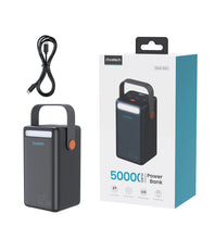 Заредете изображение във визуализатора на галерията – Choetech MIni power station USB-A / USB-C / micro USB 50000mAh 65W - black

