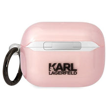 Заредете изображение във визуализатора на галерията – Karl Lagerfeld KLAPHNCHTCP Airpods Pro cover pink/pink Ikonik Choupette
