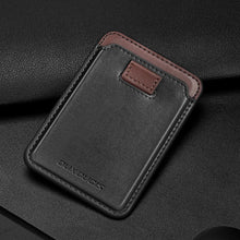 Заредете изображение във визуализатора на галерията – Dux Ducis Magnetic Leather Wallet magnetic wallet MagSafe for iPhone RFID blocker black
