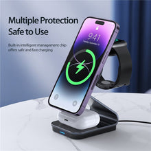 Заредете изображение във визуализатора на галерията – DUZZONA W15 - Magnetic Wireless Charger Stand 3in1 15W
