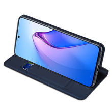 Заредете изображение във визуализатора на галерията – Dux Ducis Skin Pro case for Oppo Reno 8 Pro flip cover card wallet stand blue
