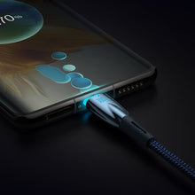 Заредете изображение във визуализатора на галерията – Baseus Glimmer Series cable with fast charging USB-C 480Mb/s PD 100W 1m blue
