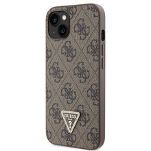 Заредете изображение във визуализатора на галерията – Original Case GUESS hardcase Crossbody 4G Metal Logo GUHCP13MP4TDSCPW for Iphone 13 brown

