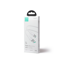 Заредете изображение във визуализатора на галерията – Joyroom USB cable - USB C 3A Surpass Series for fast charging and data transfer 1.2 m white (S-UC027A11)
