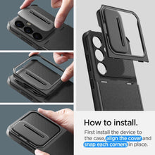 Заредете изображение във визуализатора на галерията – Spigen Optik Armor case for Samsung Galaxy S24 - black
