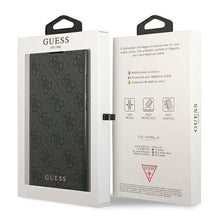Заредете изображение във визуализатора на галерията – Guess GUBKS22LG4GFGR S22 Ultra S908 szary/grey book 4G Metal Gold Logo

