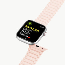 Заредете изображение във визуализатора на галерията – Dux Ducis Strap (Armor Version) Strap for Apple Watch SE, 8, 7, 6, 5, 4, 3, 2, 1 (41, 40, 38 mm) Magnetic Silicone Band Bracelet Pink Purple
