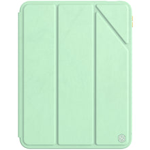 Заредете изображение във визуализатора на галерията – Nillkin Bevel Leather Case for iPad 10.9'' 2022 (10 gen.) smart cover cover with flip stand green
