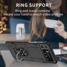 Заредете изображение във визуализатора на галерията – Forcell mecha case for samsung galaxy z flip 4 5g black
