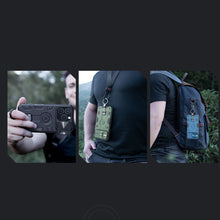 Заредете изображение във визуализатора на галерията – Nillkin CamShield Armor Pro Case Cover iPhone 14 Pro Armor Cover with Camera Cover Ring Stand Blue
