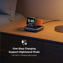 Заредете изображение във визуализатора на галерията – Joyroom JR-WQW03 wireless charger for Apple Watch smartwatches - black
