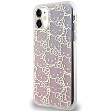 Заредете изображение във визуализатора на галерията – Hello Kitty IML Gradient Electrop Crowded Kitty Head Case for iPhone 11 / Xr - Pink
