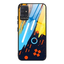 Заредете изображение във визуализатора на галерията – Color Glass Case Durable Cover with Tempered Glass Back and camera cover Samsung Galaxy A51 pattern 1
