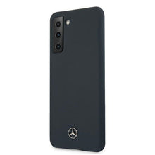 Заредете изображение във визуализатора на галерията – Original faceplate case MERCEDES MEHCS21MSILNA for SAMSUNG S21 Plus (Silicone Line / blue)

