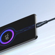Заредете изображение във визуализатора на галерията – Joyroom USB cable - micro USB 2.4A Surpass Series for fast charging and data transfer 0.25 m black (S-UM018A11)
