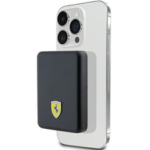 Заредете изображение във визуализатора на галерията – Original Power Bank - FERRARI FEPB5MNCAK 5000mAh 15W 4G Metal Logo MagSafe - Black
