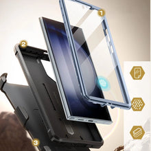Заредете изображение във визуализатора на галерията – Unicorn Beetle Pro Supcase for Samsung Galaxy S24 Ultra - blue
