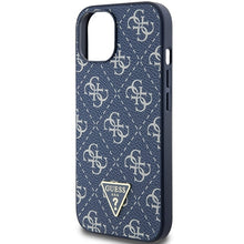 Заредете изображение във визуализатора на галерията – Original Case GUESS hardcase 4G Triangle Metal Logo GUHCP15MPG4GPB for Iphone 14 Plus/ 15 Plus blue
