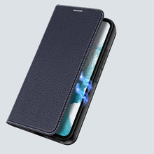 Заредете изображение във визуализатора на галерията – Dux Ducis Skin X2 case for Samsung Galaxy A54 5G flip cover wallet stand blue
