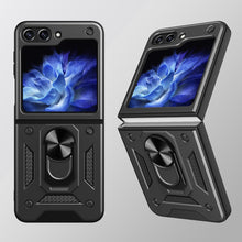 Заредете изображение във визуализатора на галерията – Slide Camera Armor Case for Samsung Galaxy Z Flip 5 Black
