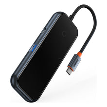 Заредете изображение във визуализатора на галерията – Baseus AcmeJoy HUB 4-Port USB-C to 1xUSB-C / 4xUSB3.0 dark gray
