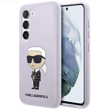 Заредете изображение във визуализатора на галерията – Karl Lagerfeld KLHCS23MSNIKBCU S23+ S916 hardcase purple/purple Silicone Ikonik
