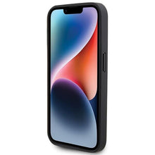 Заредете изображение във визуализатора на галерията – BMW BMHCP15L22PTDK iPhone 15 Pro 6.1" black/black Leather Stamp Tricolor
