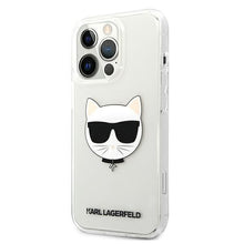 Заредете изображение във визуализатора на галерията – Karl Lagerfeld KLHCP13XCTR iPhone 13 Pro Max 6,7" hardcase transparent Choupette Head

