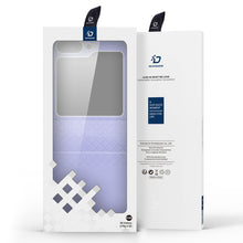 Заредете изображение във визуализатора на галерията – Samsung Galaxy Z Flip5 5G Flip Leather Case Wallet Back Cover Dux Ducis Bril - Purple
