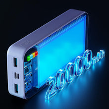 Заредете изображение във визуализатора на галерията – Joyroom powerbank 20000mAh Dazzling Series 12W white (JR-T017)
