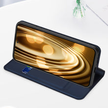 Заредете изображение във визуализатора на галерията – Dux Ducis Skin Pro case for Motorola Edge 30 Neo flip cover card wallet stand blue
