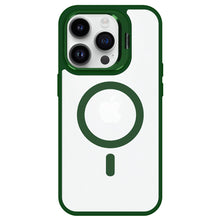 Заредете изображение във визуализатора на галерията – Tel Protect Kickstand Magsafe Case for Iphone 15 Plus green
