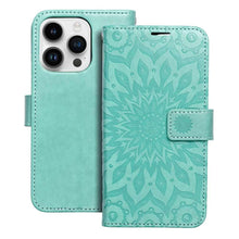 Заредете изображение във визуализатора на галерията – Forcell mezzo book case for iphone 14 pro ( 6.1 ) mandala green - TopMag
