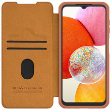 Заредете изображение във визуализатора на галерията – Nillkin Qin Pro for Samsung Galaxy A14 4G brown
