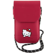 Заредете изображение във визуализатора на галерията – Original HELLO KITTY Handbag Leather Daydreaming Cord HKOWBSKCDKP pink
