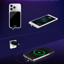 Заредете изображение във визуализатора на галерията – Hinovo MB1-5000XB MagSafe 5000mAh 20W Wireless Power Bank - Black

