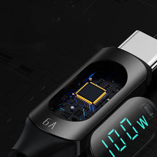 Заредете изображение във визуализатора на галерията – Wozinsky WUCCC2 USB C - USB C Cable with PD Display 100W 2m - Black
