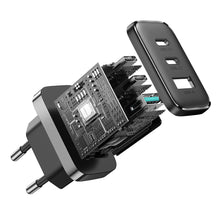 Заредете изображение във визуализатора на галерията – Joyroom JR-TCF10 fast charger 2x USB-C USB-A 32W - black
